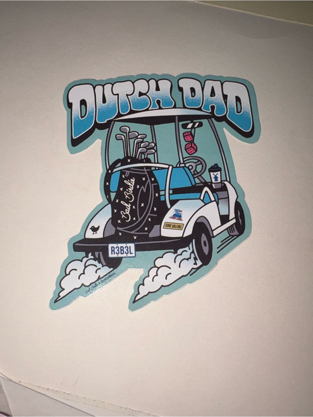 Dutch Dad Golf Course Sticker